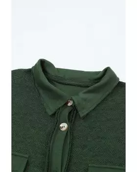 Свободная куртка Azura Exchange с контрастными клапанами и карманами XL зелёный