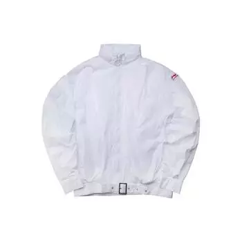 Свободная куртка Li-Ning на Неделе моды в Париже, верхняя одежда унисекс, белая AJDP019-1 L