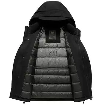 Свободная куртка-пуховик мужская куртка с капюшоном, осень и зима новая рабочая одежда куртка-пуховик M