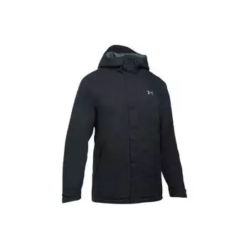 Свободная куртка с капюшоном на молнии Under Armour Storm Powerline с изолированным логотипом, мужские куртки черного цвета 1280813-001 L