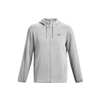 Свободная куртка Under Armour с капюшоном на молнии и длинными рукавами, мужская верхняя одежда, серая 1378824-011 XXL