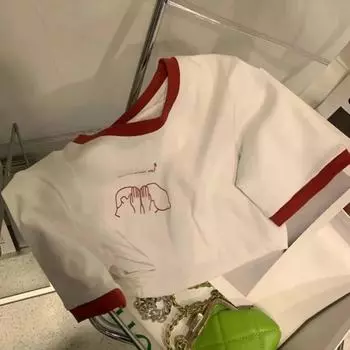 Свободная летняя женская футболка, меняющая цвет, с коротким рукавом, базовая рубашка, повседневная рубашка для студентов, черная, зеленая, красная, белая, оранжевая S