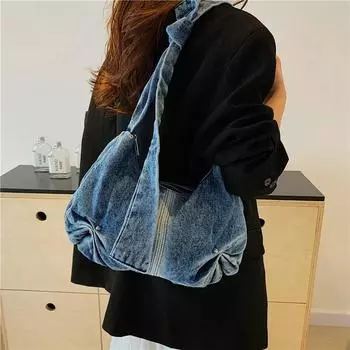 Свободная модная женская сумка большой вместимости, новая плиссированная сумка через плечо, летняя универсальная сумка-облако