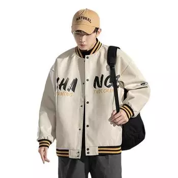 Свободная мужская кожаная куртка молодости осень и зима кожаная куртка для мужчин S