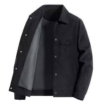 Свободная повседневная универсальная вельветовая мужская куртка для работы на весну и осень, большой размер M