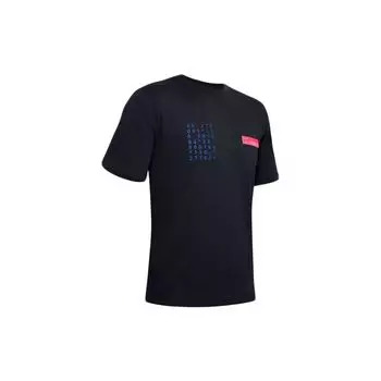 Свободная прямая спортивная футболка Under Armour с круглым вырезом, мужские топы, черные 1359714-001 M
