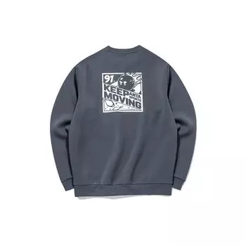 Свободная толстовка Anta Life Series с круглым вырезом, мужские топы, серая 952138734-1 M