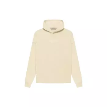Свободная толстовка Fear of God Essentials FW22 с флисовой подкладкой, мужская толстовка с капюшоном цвета яичной скорлупы FOG-FW22-025 XXS