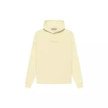 Свободная толстовка Fear Of God Essentials FW22 с буквенным принтом и флисовой подкладкой. Топы унисекс канареечно-желтого цвета FOG-FW22-645 XXS