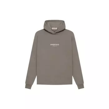 Свободная толстовка Fear of God Essentials с бархатной надписью и логотипом, мужская толстовка Desert Taupe FOG-SS22-866 XXS