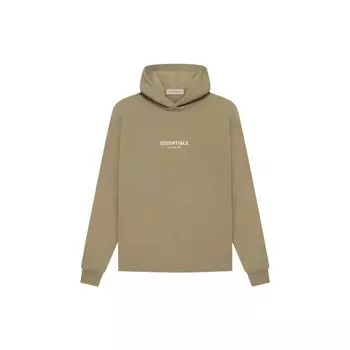 Свободная толстовка Fear of God Essentials SS22 с буквенным принтом и флисовой подкладкой Топы унисекс Дубово-коричневый FOG-SS22-035 M