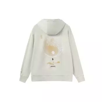 Свободная толстовка с капюшоном Li Ning Skateboard Series с принтом, белые AWDR451-3 XXL