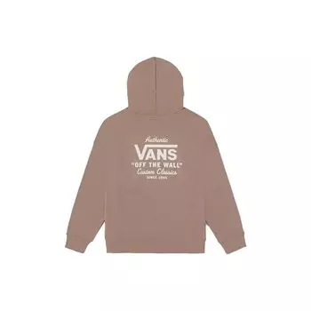 Свободная толстовка с капюшоном Vans Letter Print, унисекс, светло-коричневая VN000H0TYEH L