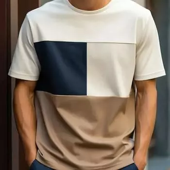 Свободная удобная футболка с 3D принтом, повседневная модная мужская футболка для бега, мужской топ с короткими рукавами, городской уличный стиль L