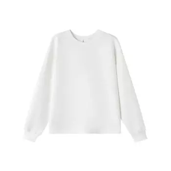 Свободная женская толстовка с бантом и круглым вырезом для девочек светлого возраста, весенний дизайн S белый