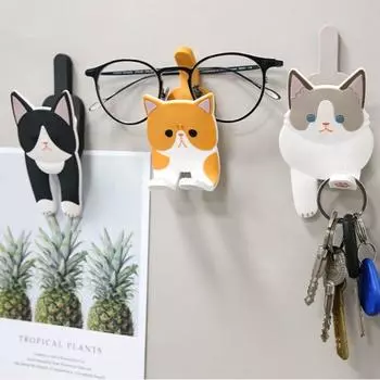 Свободно изгибающийся магнитный брелок на холодильник с зажимом, магнитные крючки, декоративный крючок для вешалки для дома