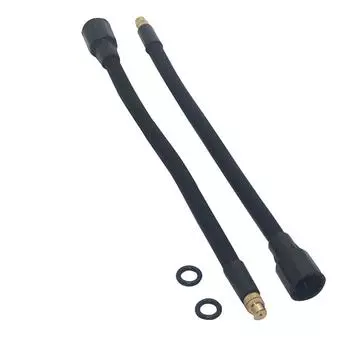 Свободно регулируемый удлинитель металлическая насадка для лейки распылитель для автомойки насадка для лейки ABS пластик черный 1 шт. чёрный