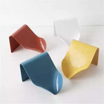 Свободно висящая полка для слива в ванной, мыльница, настенный держатель для мыла в ванной комнате, держатель для стойки 11*9*8cm жёлтый