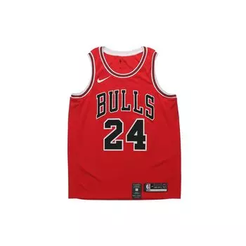 Свободное баскетбольное джерси Nike НБА Fan Edition — мужские футболки Chicago Bulls Markkanen #24 малиновые 864465-664 XXL