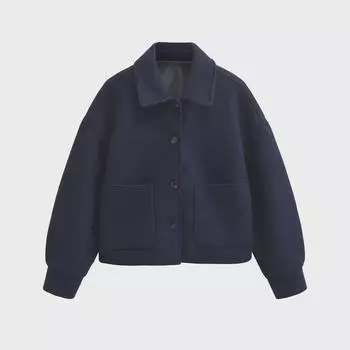 2024 Autumn/Winter European & American Women s Loose Woolen Coat Medium