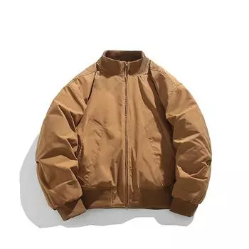 Свободное теплое хлопковое пальто в американском стиле, зимняя летная куртка, стеганая куртка для мужчин, повседневная ветрозащитная рабочая одежда, парки-карго L армия зеленый