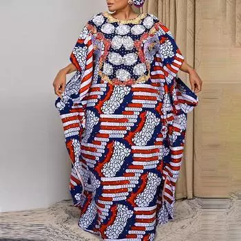 Свободного размера летнее женское повседневное платье макси с коротким рукавом и цветочным принтом M темно-розовый