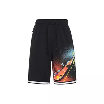 Свободные баскетбольные шорты мужские Nike Splash Ink с большим логотипом, черные DJ5215-010 M