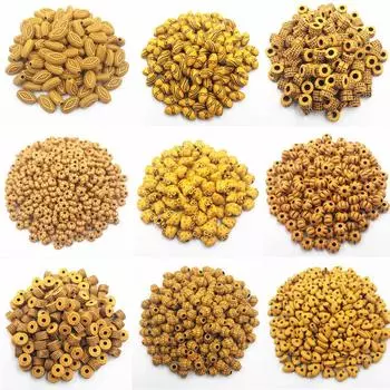 Свободные бусины Barre, имитация дерева, акриловые бусины с милыми кошачьими сердечками, подвески, браслеты, бусины для изготовления ювелирных изделий 100Pcs 6*3mm