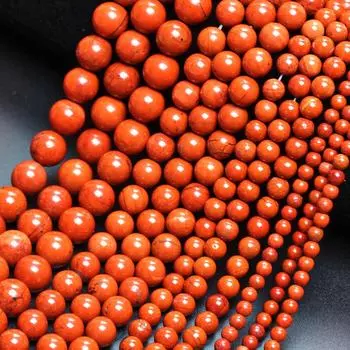 Свободные бусины DIY браслеты из натурального камня 40/30/20/20 шт. подвески круглые аксессуары для изготовления ювелирных изделий Redstone 4/6/8/10 мм шейное ожерелье 4mm