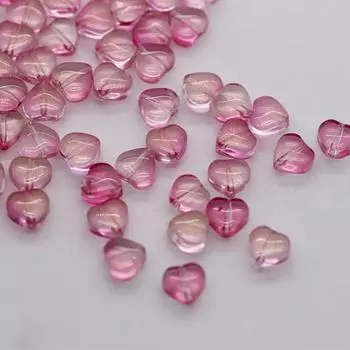 Свободные бусины DIY для 50 шт. 6 мм Сердце Любовь Изготовление ювелирных изделий Подвеска Глазурованное стекло Изысканный цвет 17
