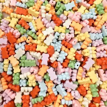 Свободные бусины для изготовления медведей, ювелирные аксессуары, модные материалы, серьги, браслет, однотонный 11*18 мм, сделай сам, цепочка для мобильного телефона, 25 шт.