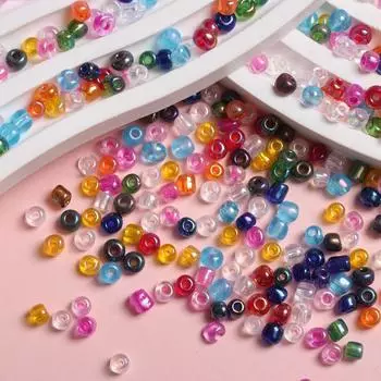 Свободные бусины для изготовления ювелирных изделий, круглые 2/3/4 мм, стекло, 500-3000 шт., кулон, ручное ремесло, ожерелье, браслет, аксессуары «сделай сам», серьги, мода для дома 3mm 1500pcs разноцветный