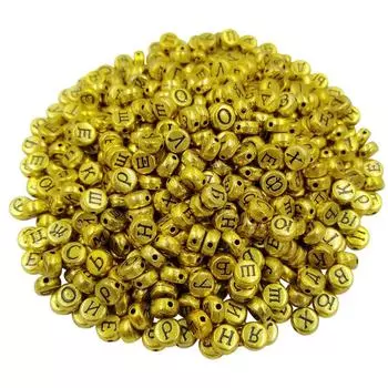 Свободные бусины ожерелье браслет буква кулон DIY для блока плоская бусина квадрат 100 шт 6/7 мм оптовая продажа изготовление ювелирных изделий Flat beads