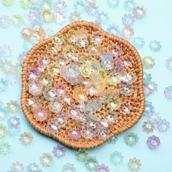 Свободные бусины-разделители ручной работы, акриловые бусины, браслет ручной работы, ожерелье 9,5 мм, сделай сам, в форме солнечного цветка, для изготовления ювелирных изделий 200pcs разноцветный