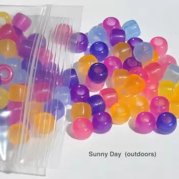 Свободные бусины, УФ-ювелирные аксессуары, браслет из бисера, меняющий цвет, 8 мм, «сделай сам», 100 шт./упак.