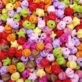 Свободные бусины ювелирные изделия изготовление звезд акриловое ожерелье браслет 50 шт 11 мм оптовая продажа кулон DIY для