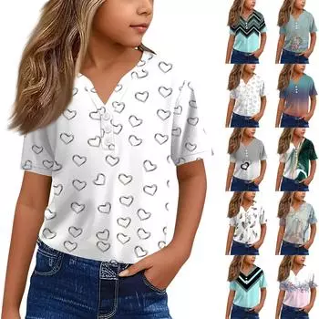 Свободные футболки для мальчиков и девочек 100 синий