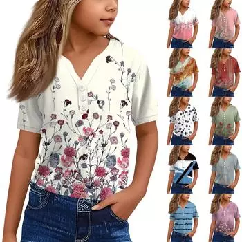 Свободные футболки для мальчиков и девочек 100