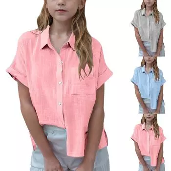 Свободные футболки для мальчиков и девочек 100 чёрный