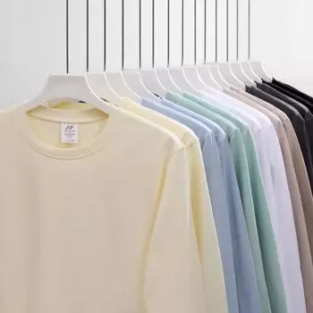 Свободные футболки с круглым вырезом, футболка с длинными рукавами, хлопковые футболки, повседневные базовые однотонные женские топы, футболки больших размеров, большие размеры S-4XL S белый