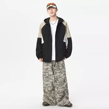 Свободные куртки Спортивная одежда для активного отдыха Весенние и осенние куртки Мужские и женские куртки M чёрный