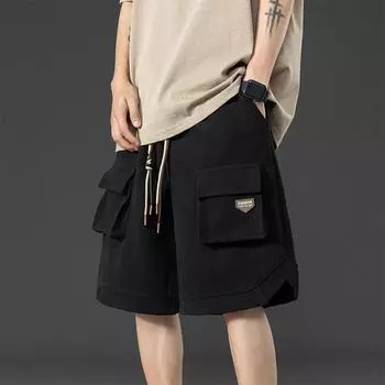 Свободные повседневные брюки большого размера, рабочая одежда, шорты, мужские летние модные капри 8XL