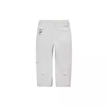 Свободные прямые лыжные брюки с принтом логотипа Li Ning Ski Series, серые брюки унисекс AHXR048-7 XL
