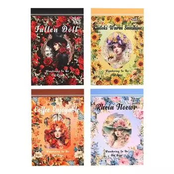 Свободные серии Old Times, винтажный персонаж, цветочный материал, коллаж, наклейка для домашних животных, книга, креативный журнал «сделай сам», канцелярские принадлежности