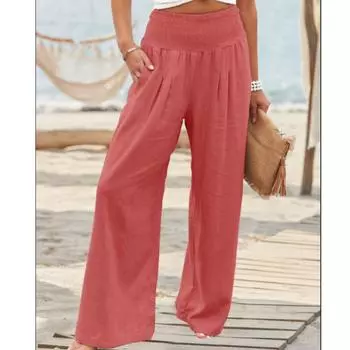 Свободные широкие брюки с твердой резинкой на талии, мешковатые летние беговые брюки, женские длинные брюки, женские спортивные брюки для женщин, брюки XL