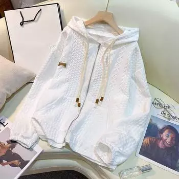 Свободные толстовки с капюшоном на молнии с карманом, винтажные толстовки с капюшоном на молнии, женская уличная одежда, кардиган с длинным рукавом, верхняя одежда, женская XXL белый