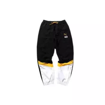Свободные трикотажные джоггеры с цветными блоками Puma x Helly Hansen с манжетами на щиколотках, унисекс, черный, белый цвет 597145-89 S