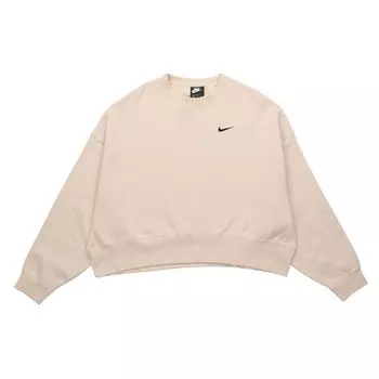 Свободный пуловер с круглым вырезом и логотипом Nike, женские топы Off-White CK0168-140 XL