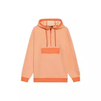 Li Ning Wade Series свободный пуловер с капюшоном мужские толстовки ледяной оранжевый AWDS195-2 L