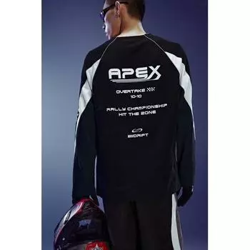 Свободный трикотажный топ HM Black Turquoise XS